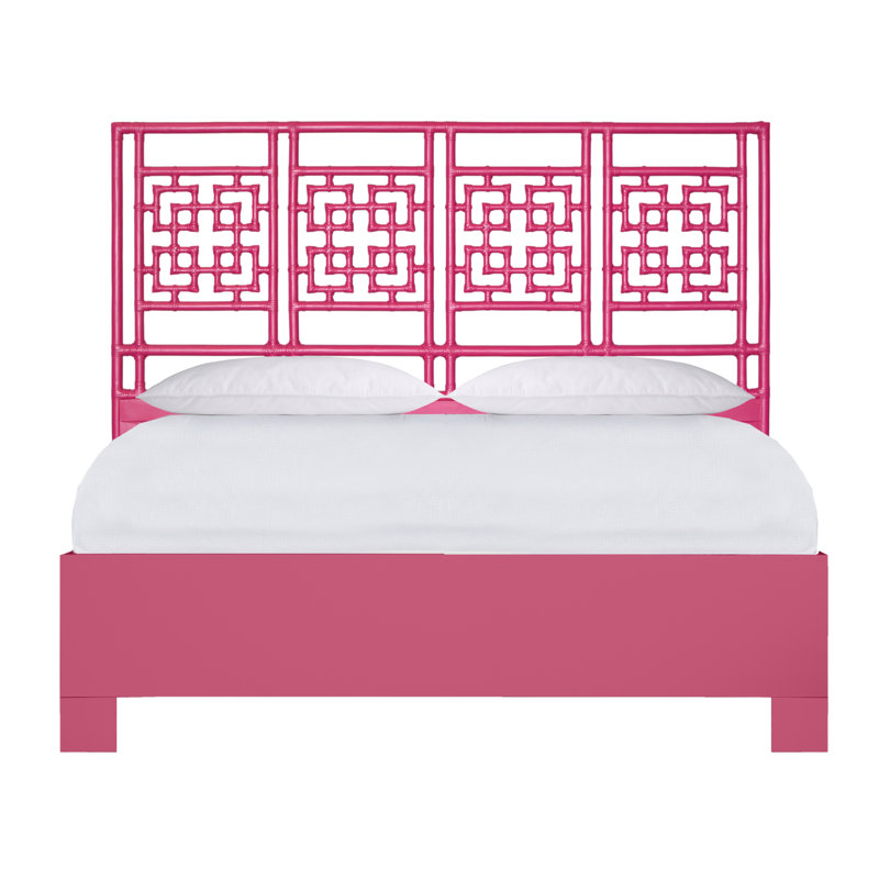Palm Springs Low Profile Standard Bed, King, Hot Pink