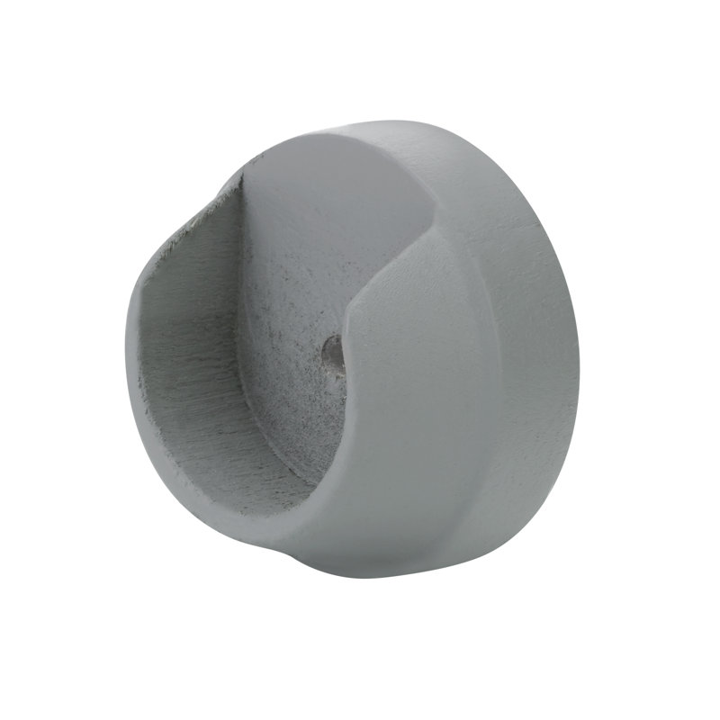 Keswick Wood Rod Socket, Pale Slate, 3.5cm