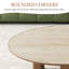 Table basse ronde moderne de 36 po avec plateau en faux marbre et trois pieds stables
