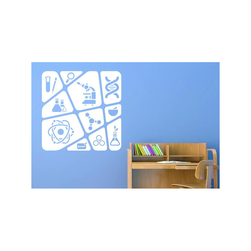 Abstract Wall Decal, White