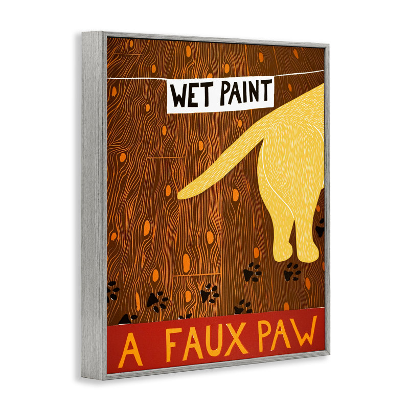 «Wet Paint», giclée encadrée par Stephen Huneck, Estampe numérique Farmhouse, H 30 po x l 24 po