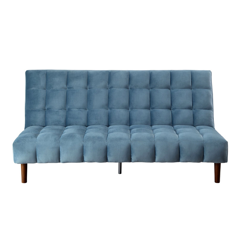 Canapé réglable en velours bleu sarcelle