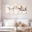Red Japanese Blossoms Wall Art Multi Piece Canvas Print-92829748
