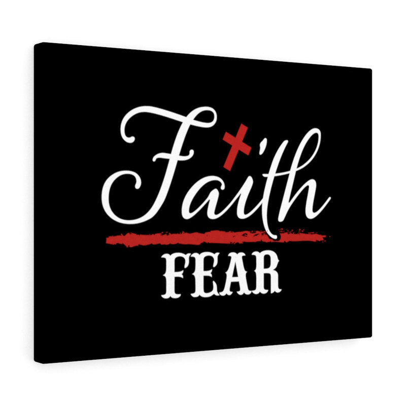 Faith Over Fear - Wrapped Canvas Print, 30cm H x 41cm W