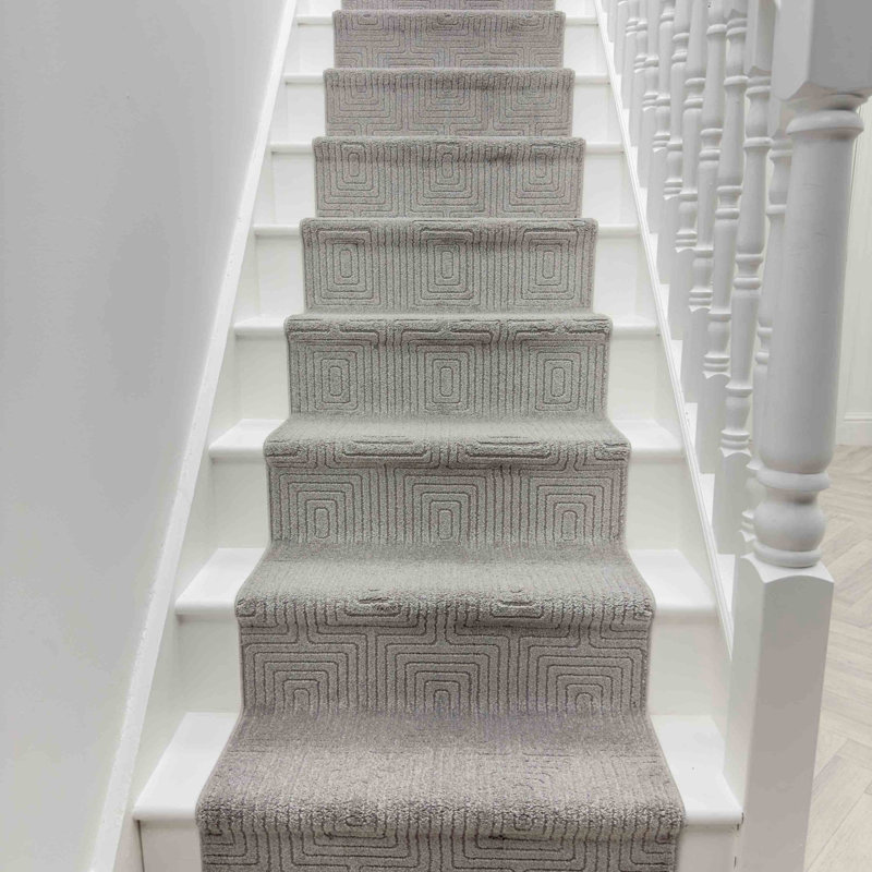 Stair Runner Geometric Area Rug, Runner 66 x 450 cm