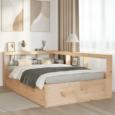 Solid Wood Storage Bed