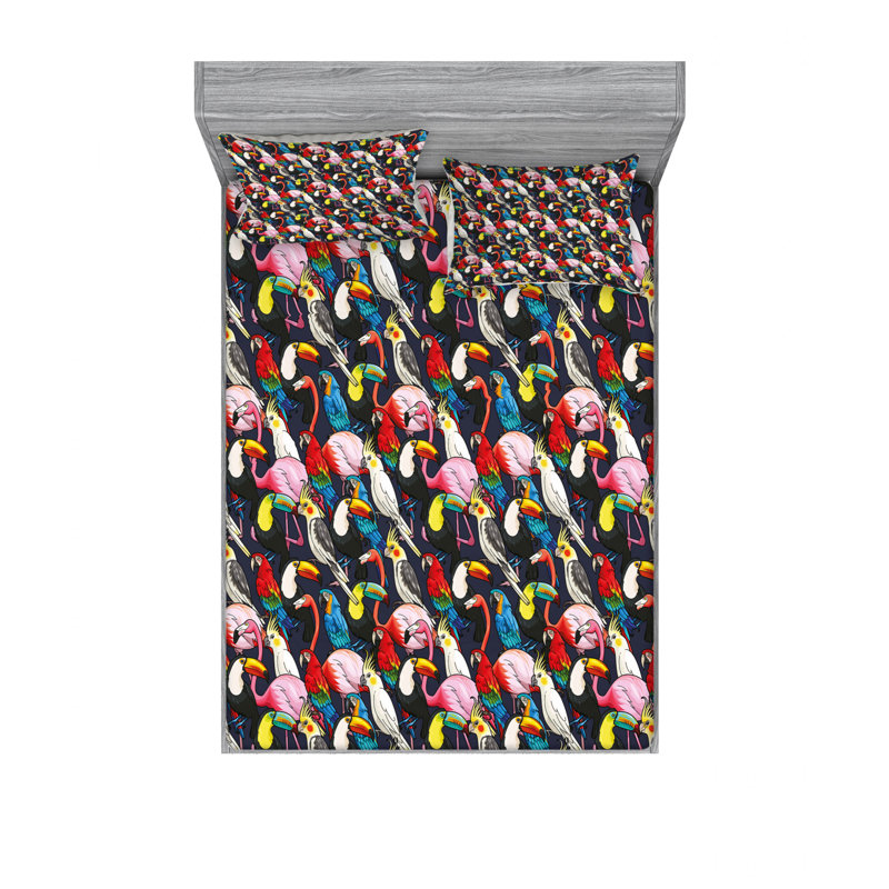 Microfiber Sheet Set, Full/Double Sheet Set with Fitted Sheet