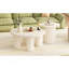 Ensemble de 2 tables basses rondes avec pieds cylindriques et 1 table de bout pour le salon U-Can