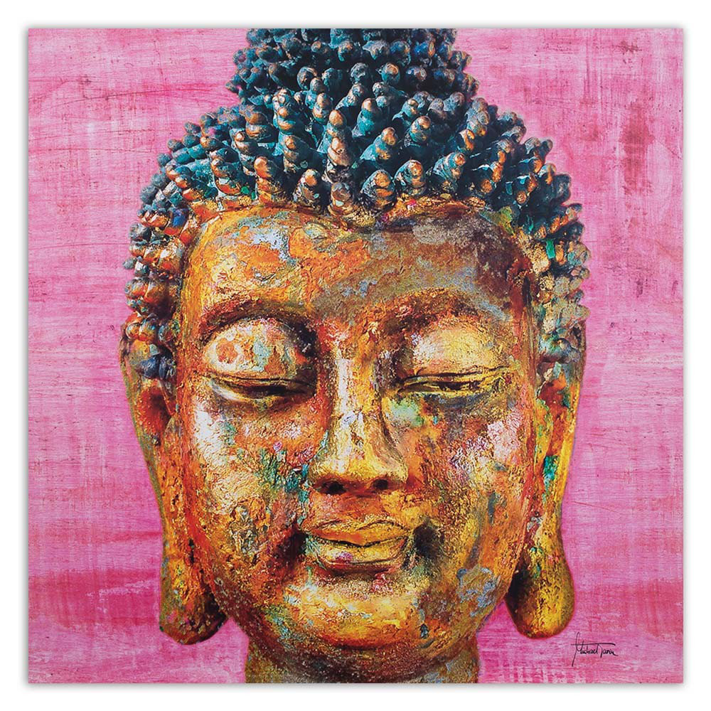 Leinwandbild Pink Buddha Wellness Spa