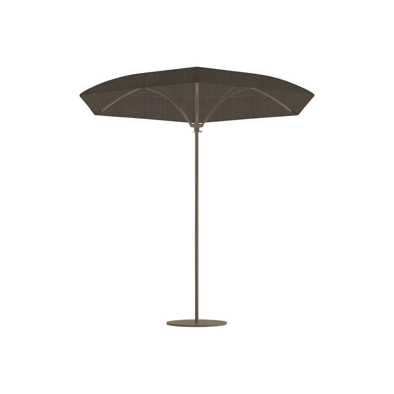 Parasol de marché Trace 9 pi 2 po, Ouverture manuelle, Moka, Mia II