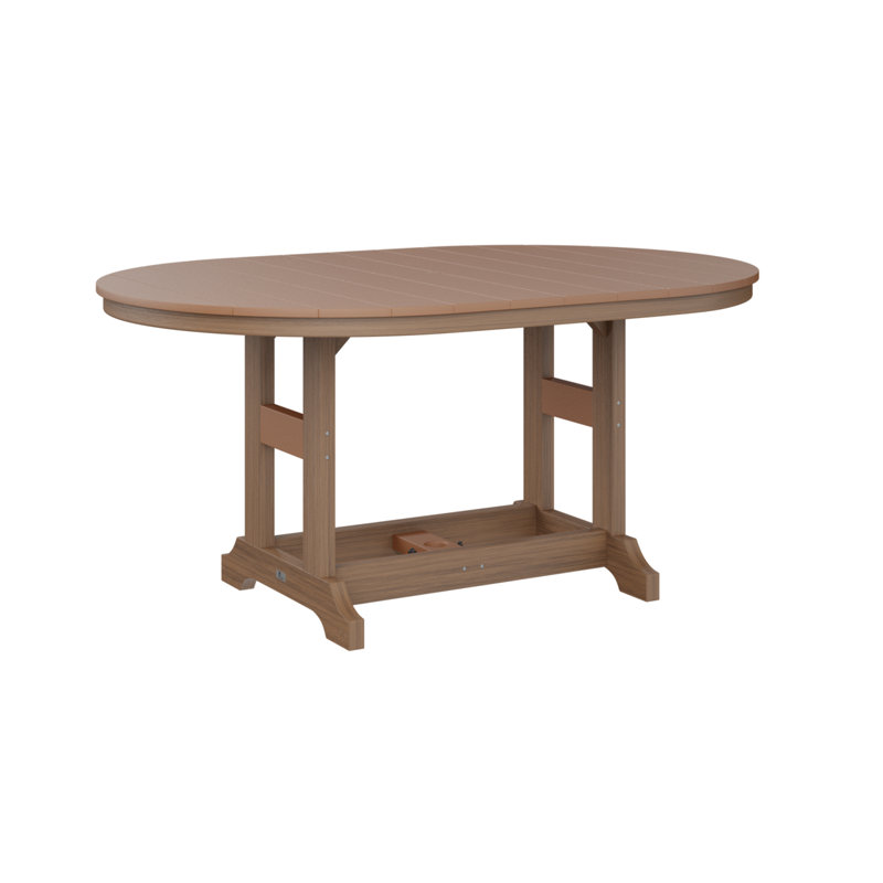 Table de bar Berlin Classic, Acajou antique, Cèdre, H 39,5 po x l 44 po x P 64 po