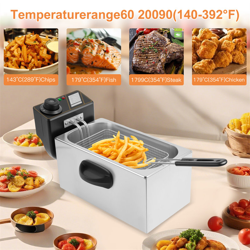 4L/4.2QT Electric Deep Fryer
