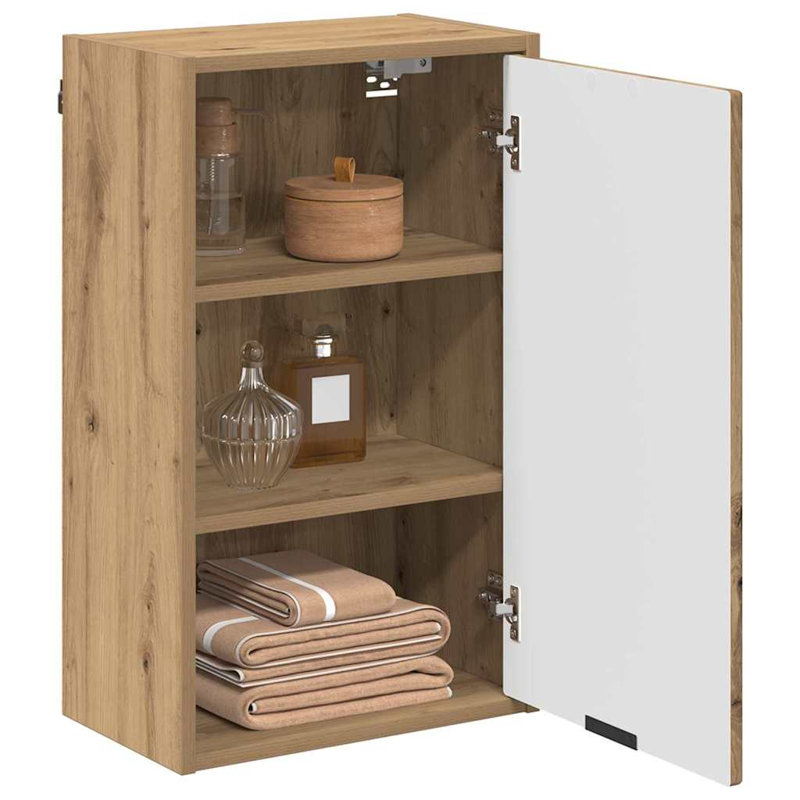 Wall Mounted Required Bathroom Cabinet, Artisan Oak