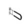 Folding Toilet Safety Rail 23.8 Inch 300 Lbs Load Capacity Handicap Grab Bar