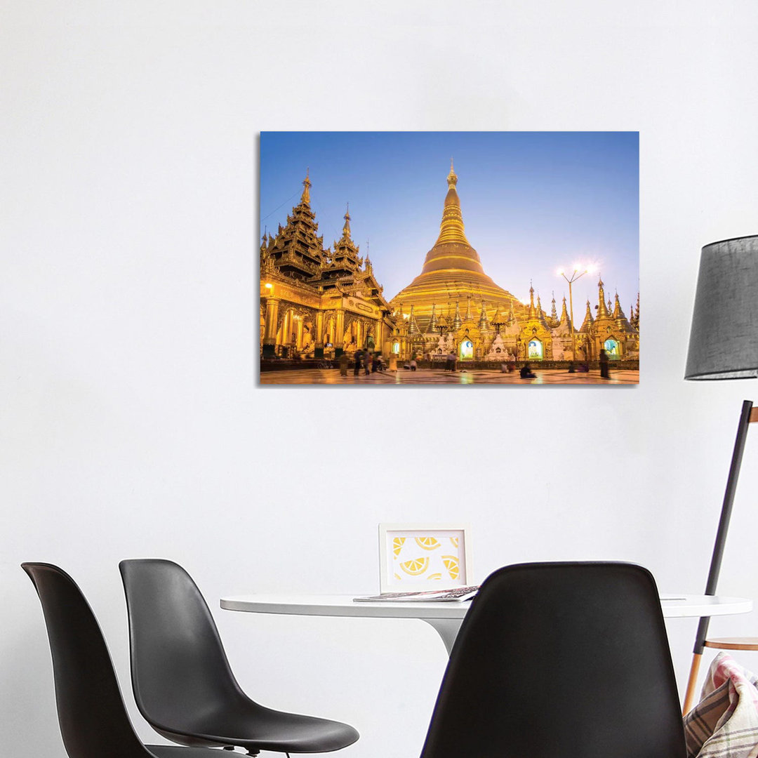 Golden Shwedagon Pagoda, Burma by Matteo Colombo - Wrapped Canvas Print