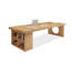 Bureau rectangulaire brun en bois massif-123151662