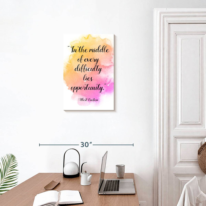 Einstein's Famous Quote, 24" H x 16" W