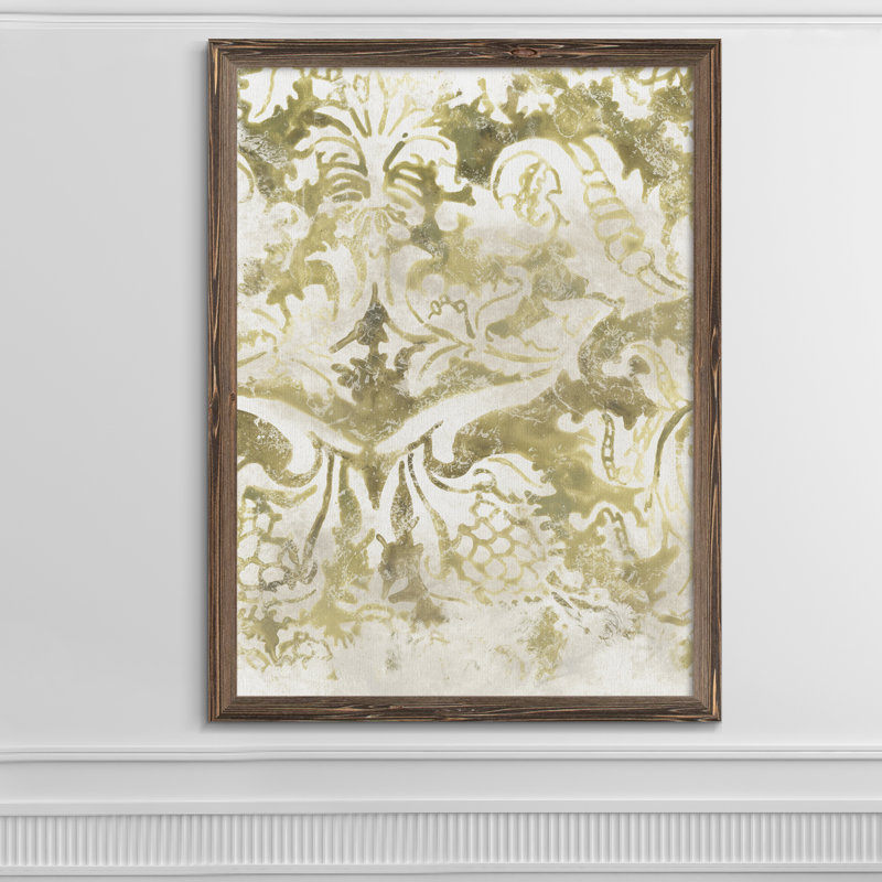 « antique tile ii » par paul cezanne-image-cadre de dessin, H 38 po x l 28 po x P 1,25 po, Espresso Framed Canvas