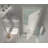 Kinkade XL Hinged Frameless Shower Door with Ultra-Bright Frosted Glass-93748717