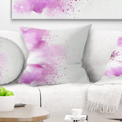 Coussin décoratif à fleurs abstraites en cascade flowerswork
