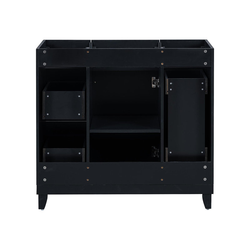 36" Bathroom Vanity-Black(Sink Not Included)