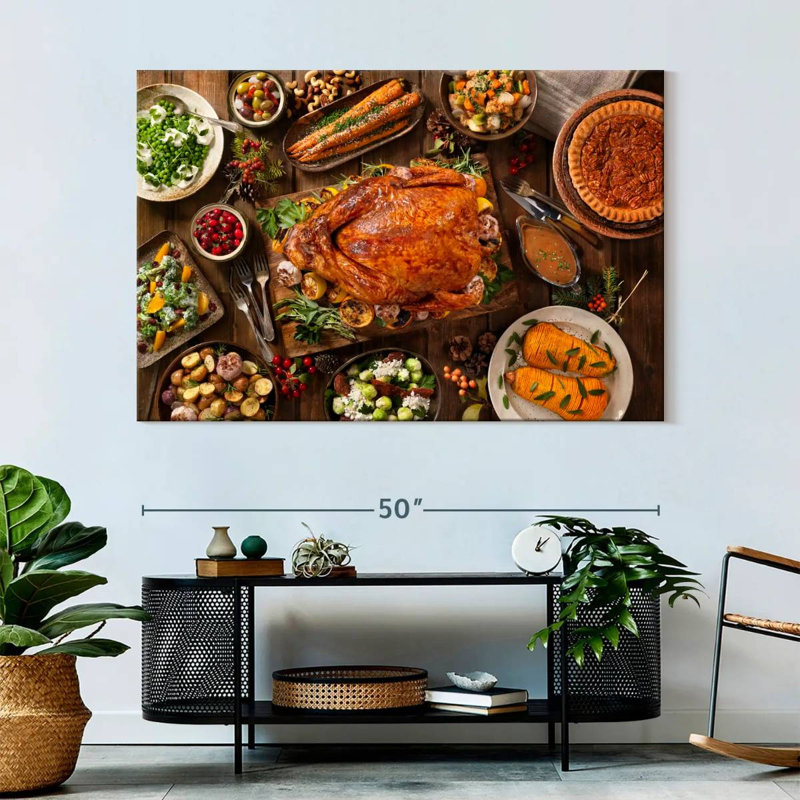 Yarlin Thanksgiving Feast, 34" H x 51" W