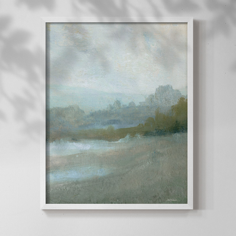 «Azure Valley II», reproduction encadrée - bois massif