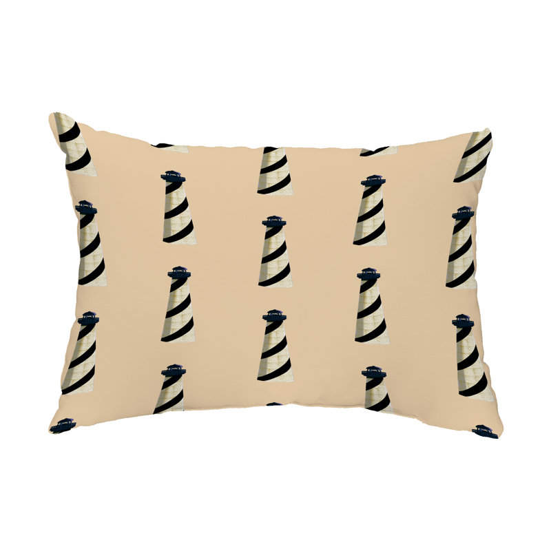 Beacon Geometric Outdoor Reversible Throw Pillow, Yellow