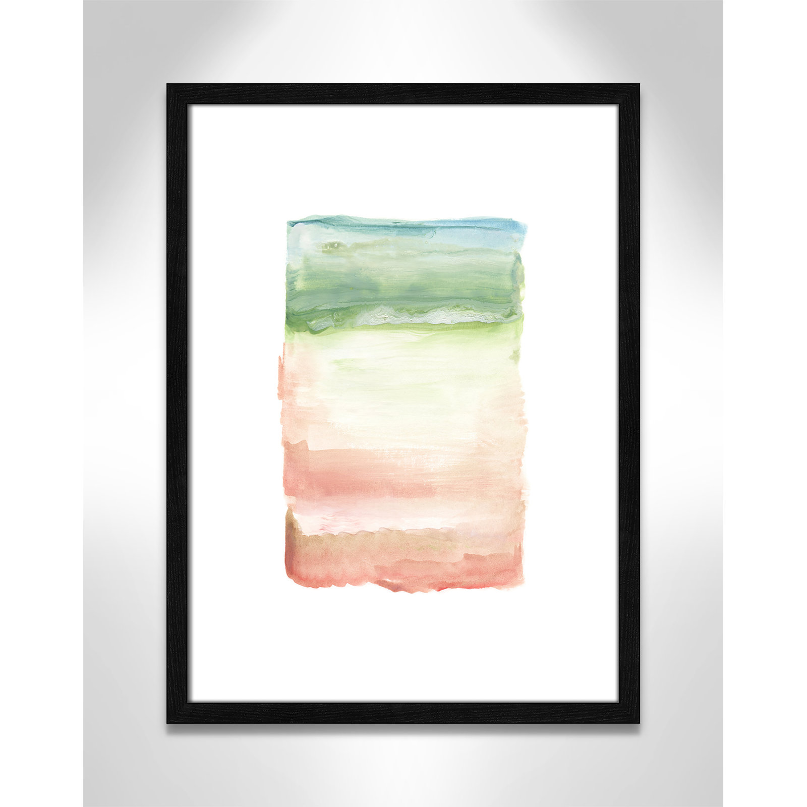 Nabi "Skye I" Print, 23" H x 17" W x 0.75" D, Black Framed Paper