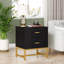 Table de chevet en fer avec 2 tiroirs-61191860-31198633