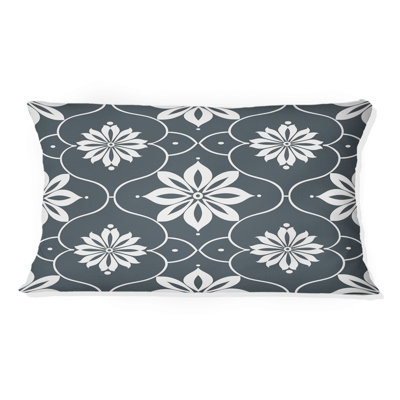 Carreaux gris Mosiac II - coussin lombaire traditionnel