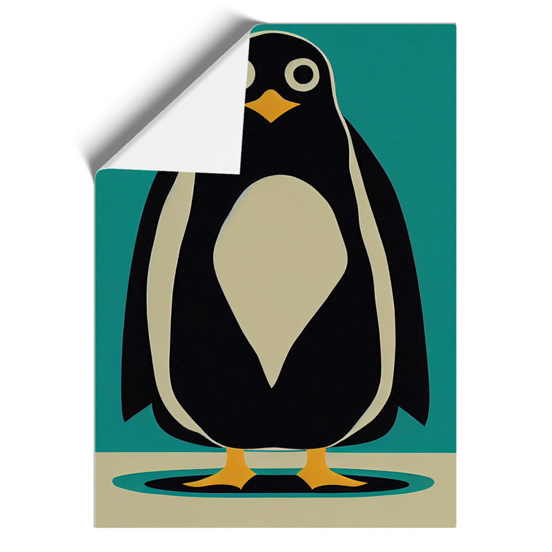 Penguin Abstract Art No.8 - Wall Art, Paper, 59.4cm H x 42cm W, No Matte