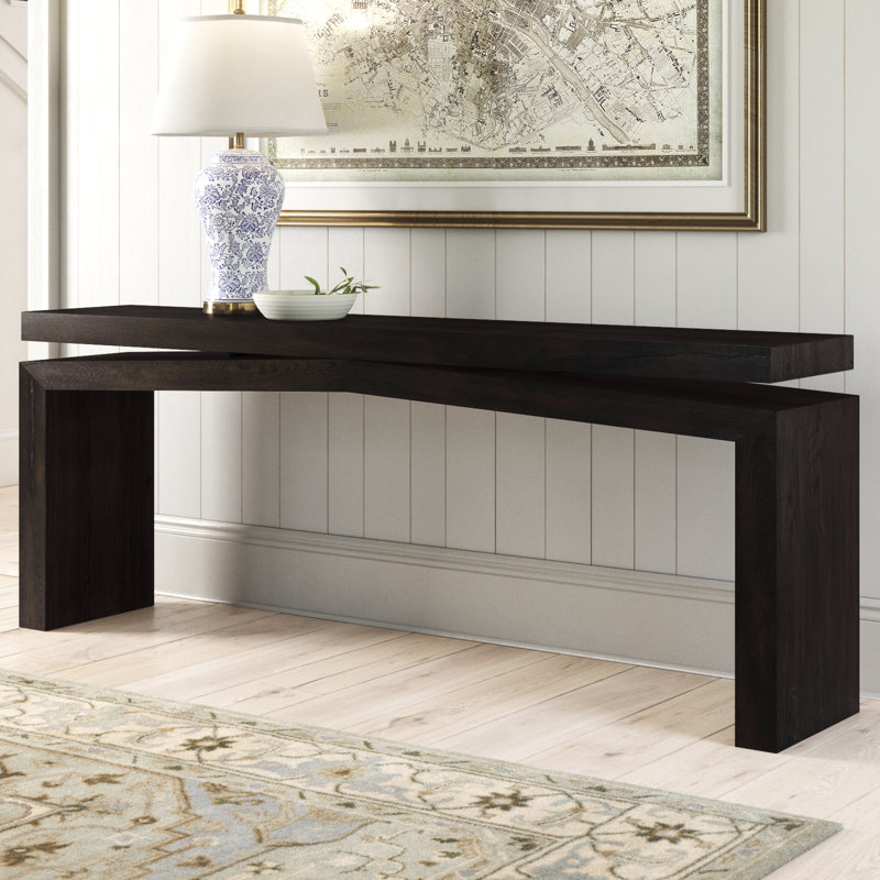 Console Henn, Noir fumé, H 30,75 po x l 94 po x P 15 po