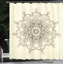 Ensemble de rideau de douche avec crochets lotus-44331621