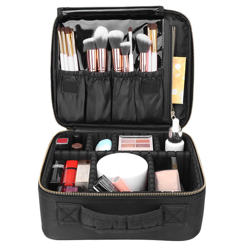 Hackworth Plastic 7 Compartment Makeup Organizer