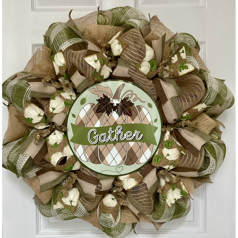 Couronne de citrouille de Thanksgiving