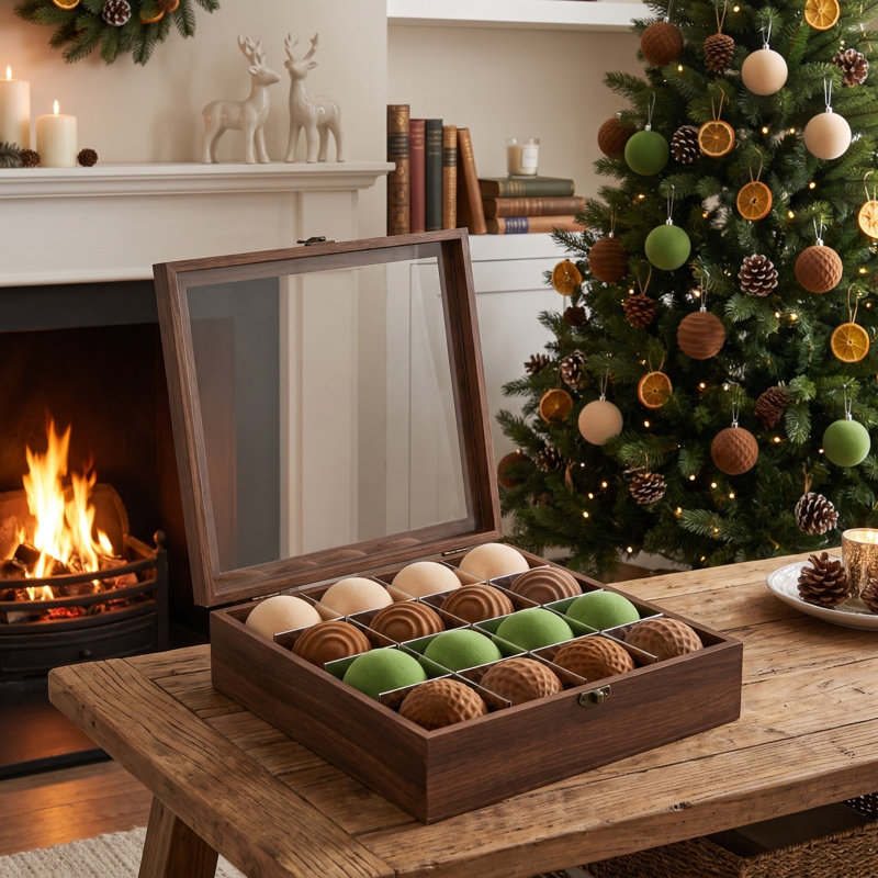 Boules de Noël en plastique en forme de boules de Noël, F