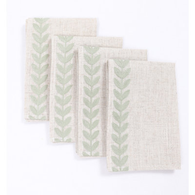 Edison Park Linen and Polyester Square Napkin