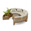 Circular Modular Outdoor 5 - Piece Teak Conversation Set-769968265