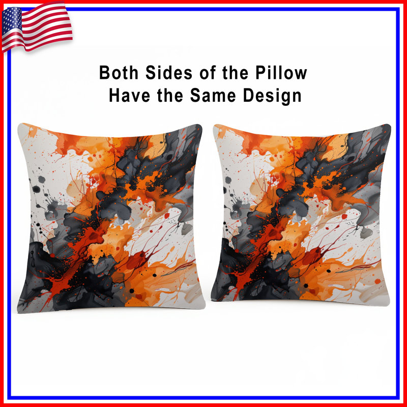 Coussin Abstract Art, coussins double face Art, 20 po x 20 po