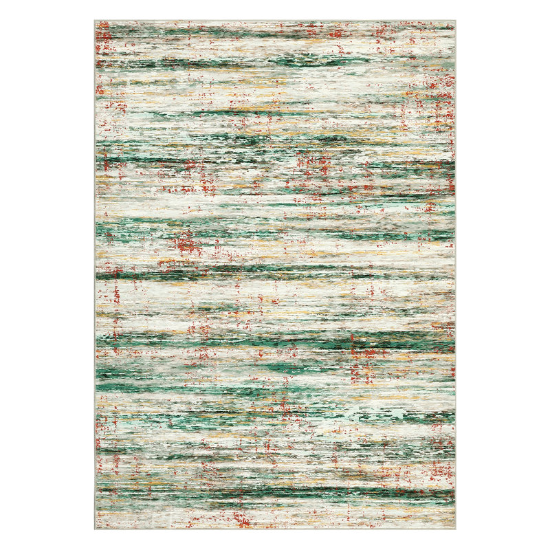 Large Area Rug Stain-Resistant Contemporary Dining Room Rug, Soft Neutral Floor Mats, Easy Cleaning Modern Accent Carpet, Non-Shedding Rugs