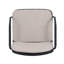 Fauteuil club d'extérieur en polypropylène Luna, structure noire avec coussin beige, ensemble de 2-1140143429-1140143426