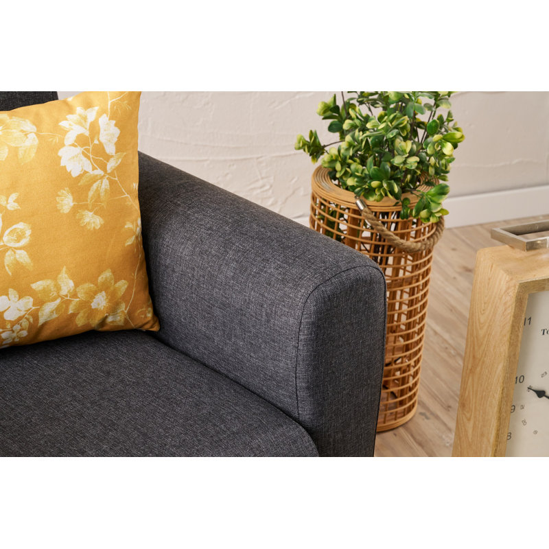 Bolat Upholstered Armchair, Anthracite