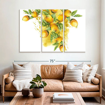 Yarlin aquarelle citrons dorés