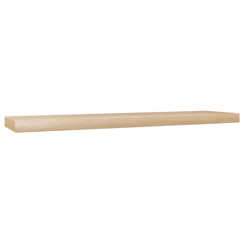 Rift White Oak Floating Shelf, Oak Wood