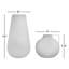 2 Piece Matte Black Metal Table Vase Set
