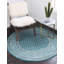 Tapis bleu turquoise Wingate-40285620