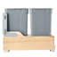 Double poubelle rétractable 35QTx2