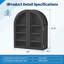 Solid Wood Oval Accent Cabinet-1694448499