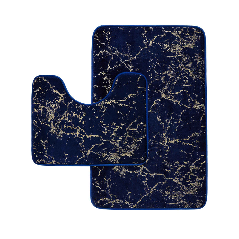  Rectangle Bath Set, Navy